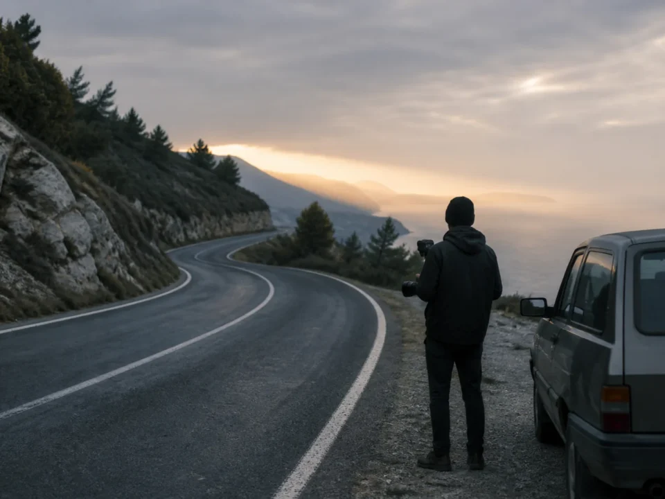 Yolda Bir Gün projesinden sinematik yolculuk karesi